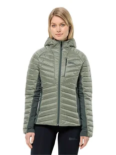 Jack Wolfskin Kurtka pikowana "Routeburn Pro" w kolorze zielonym - Kurtki damskie - miniaturka - grafika 1