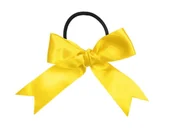 Dodatki do strojów karnawałowych - GUMKA DO WŁOSÓW KOKARDA ŻÓŁTA - miniaturka - grafika 1