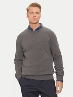 Swetry męskie - La Martina Sweter ZMS024 YW106 Szary Regular Fit - miniaturka - grafika 1