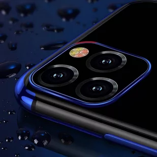Clear Color case żelowy pokrowiec etui z metaliczną ramką iPhone 13 mini niebieski - Etui i futerały do telefonów - miniaturka - grafika 3