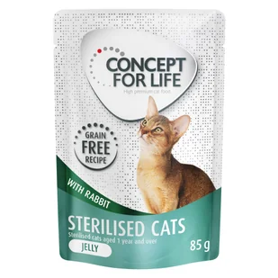 Concept for Life Sterilised Cats w galarecie, królik - bez zbóż - 12 x 85 g - Mokra karma dla kotów - miniaturka - grafika 3