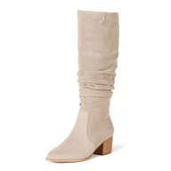 Botki damskie - Amazon Essentials Botki damskie na wysokim obcasie, jasnoszary, 12 US Wide - miniaturka - grafika 1