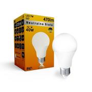 Żarówki LED - Żarówka LED INQ LA024NW, E27, 7 W, biała neutralna - miniaturka - grafika 1