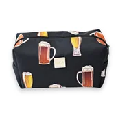 Kosmetyczki, organizery i kuferki - Kosmetyczka męska wodoodporna saszetka podróżna etui organizer piwna - miniaturka - grafika 1