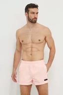 Stroje kąpielowe - Calvin Klein szorty kąpielowe kolor różowy - miniaturka - grafika 1