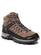 Buty trekkingowe damskie - CMP Trekkingi Rigel Mid Wmn Trekking Shoe Wp 3Q12946 Brązowy - miniaturka - grafika 1