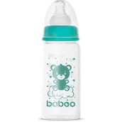Butelki dla niemowląt - Baboo Anti-colic Glass Feeding Bottle Narrow Neck butelka do karmienia 0m+ 120 ml - miniaturka - grafika 1