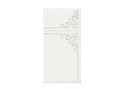 Dekoracje i nakrycia stołu na imprezę - Kieszonki na sztućce Srebrna ramka - 40 cm - 25 szt. - miniaturka - grafika 1