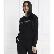 Bluzy damskie - Karl Lagerfeld Bluza hotel karl | Loose fit - miniaturka - grafika 1