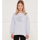 Bluzy dla dziewczynek - Calvin Klein Jeans Bluza Loose fit - miniaturka - grafika 1