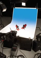 Inne akcesoria studyjne - Colorama Tło cieniowane biało-niebieskie 110 x 170cm - miniaturka - grafika 1