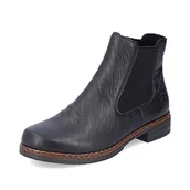 Botki damskie - Rieker Chelsea Boots 75170 damskie botki, Czarny 00, 37 EU - miniaturka - grafika 1