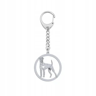 Brelok Srebrny do kluczy z Irish Terrier 925 Prezent Biżuteria GRAWER - Breloki - miniaturka - grafika 1