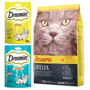 Sucha karma dla kotów - JOSERA Catelux karma sucha dla kota odkłaczająca Adult 10kg+dreamies - miniaturka - grafika 1