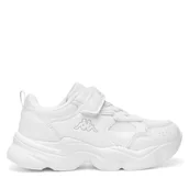 Buty dla dziewczynek - Sneakersy Kappa V3-4061 Biały - miniaturka - grafika 1