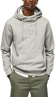 Bluzy męskie - Pepe Jeans Męska bluza z kapturem Edward, Grey Marl, S, Szary melanżowy, S - miniaturka - grafika 1