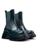 Botki damskie - Camper Skórzane sztyblety w kolorze zielonym - miniaturka - grafika 1