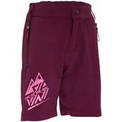 Spodenki rowerowe - Spodenki rowerowe dziecięce Silvini CP2288 Acri bordowe rozmiar 122/128 - miniaturka - grafika 1