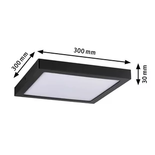 Paulmann Abia panel LED 4 000 K kątowy 30cm czarny - Lampy sufitowe - miniaturka - grafika 3
