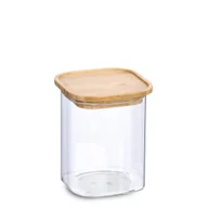 Pojemniki kuchenne - Słoik z pokrywką bambusa, 900 ml, 11 x 11 x 13,6 cm - miniaturka - grafika 1