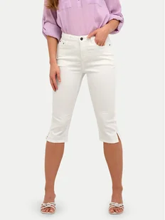 Kaffe Jeansy Zelina 10506525 Biały Slim Fit - Spodnie damskie - miniaturka - grafika 1