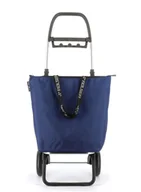 Torby i wózki na zakupy - Wózek na zakupy składany 2-kołowy Rolser Mini Bag Plus MF - klein blue - miniaturka - grafika 1