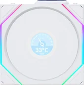 Wentylatory komputerowe - Wentylator Lian Li UNI FAN TL Wireless LCD 120 biały 12TLLCD1W1W - miniaturka - grafika 1