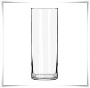 Wazon szklany cylinder H-30 cm D-10 cm zatapiany - Wazony i flakony - miniaturka - grafika 1