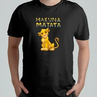 Koszulki męskie - MĘSKI T-SHIRT Koszulka SIMBA KRÓL LEW Prezent r. L - miniaturka - grafika 1