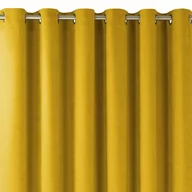 Zasłony - Zasłona MILANA kolor musztardowy styl klasyczny złote przelotki metalowe złote szenila 140x245 homede - CURT/HOM/MILANA/CHENILLE - miniaturka - grafika 1