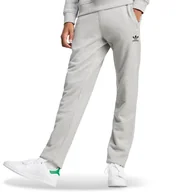 Spodnie sportowe męskie - Spodnie adidas Trefoil Essentials French Terry JD2424 - szare - miniaturka - grafika 1