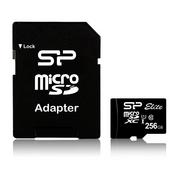 Karty pamięci - Silicon Power 256GB microSDXC Elite 85MB/s C10 UHS-I U1 (SP256GBSTXBU1V10SP) - miniaturka - grafika 1