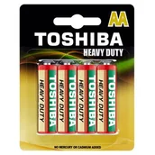 Akumulatory ogólnego zastosowania - Bateria cynkowo-węglowa R6/4 Toshiba - miniaturka - grafika 1