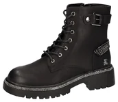 Kozaki damskie - 2Go Fashion Damskie 8241-503 modne kozaki, czarne, 36 EU, czarny, 36 EU - miniaturka - grafika 1