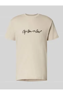 T-shirt z nadrukiem z logo i okrągłym dekoltem - G-Star Raw - Koszulki męskie - miniaturka - grafika 1