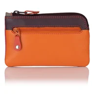 Portfele - Portfel damski na bilon i klucze Visconti RB-69 - pomarańczowy - miniaturka - grafika 1