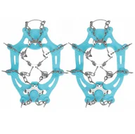 Skarpetki dla dzieci - Raczki na buty turystyczne stalowe antypoślizgowe nakładki rozmiar 36-40 turkusowe - miniaturka - grafika 1