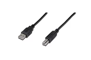 Assmann Kabel USB Digitus USB A/USB B 0.5m DK-300105-005-S - Kable USB - miniaturka - grafika 1