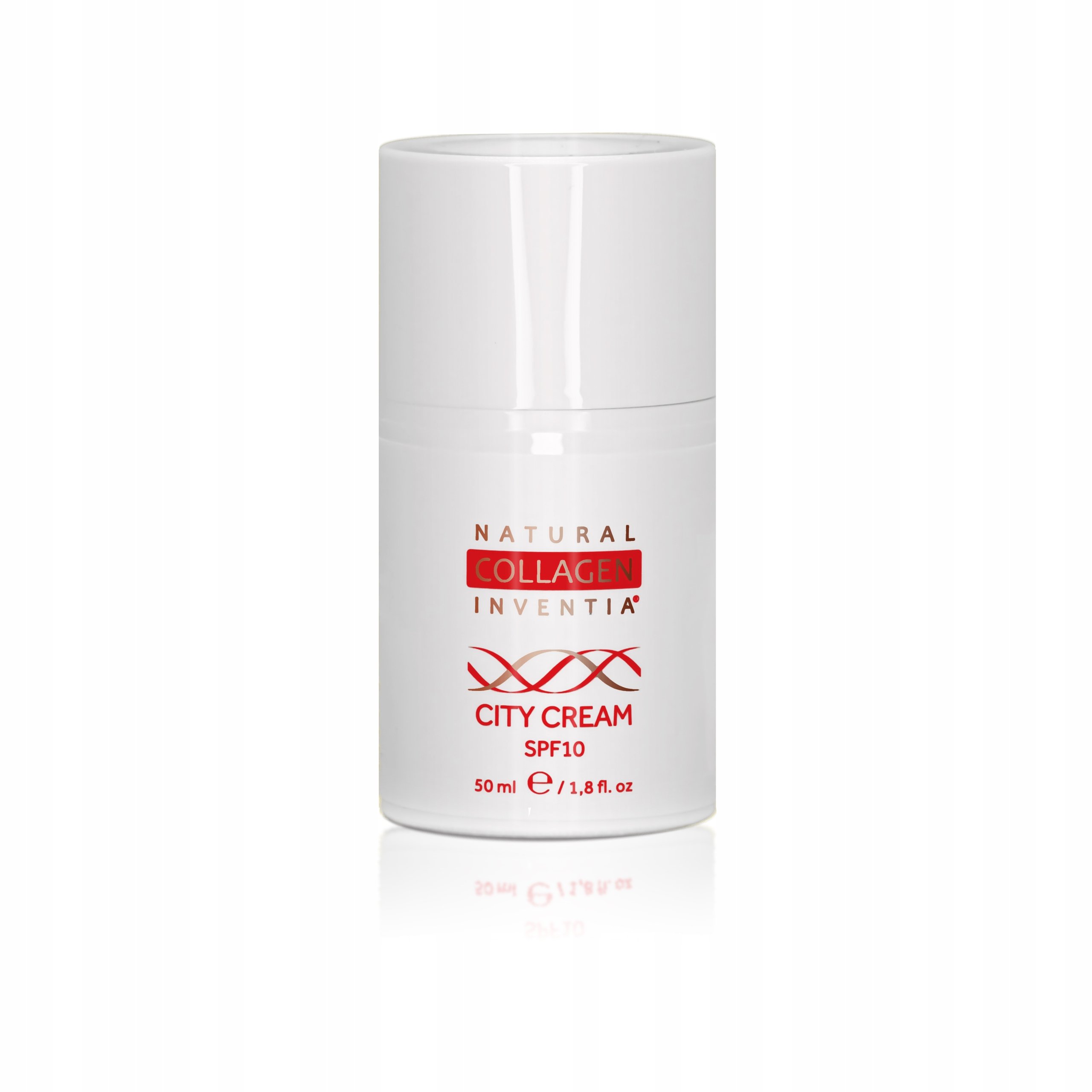 Krem Do Twarzy Miejski Z Filrem Spf 10 Kolagenowy Naturalny 50 ml