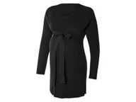 Odzież ciążowa - esmara® Sweter sukienka ciążowa damska (L(44/46), Czarny) - miniaturka - grafika 1