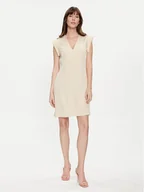 Sukienki - United Colors Of Benetton Sukienka codzienna 46M4DV08O Beżowy Slim Fit - miniaturka - grafika 1