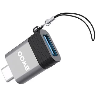 BWOO adapter BZ-35 USB - USB-C szary OTG - Adaptery i przejściówki - miniaturka - grafika 1