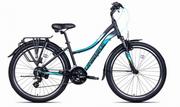 Rowery - Unibike Emotion EQ 27,5 cala Damski Czarno-turkusowy 2023 - miniaturka - grafika 1