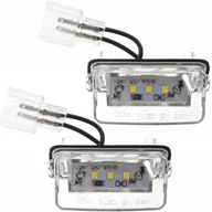 Lampy tylne - ZESTAW LAMPEK LED DO TABLICY REJESTRACYJNEJ, AUTOTUNE, DO CITROEN BERLINGO I, BERLINGO II B9, C3 I, C3 PICASSO, C3 II, C4 I, C4 PICASSO, C5 I, C5 II.. - miniaturka - grafika 1