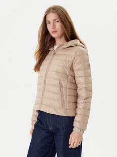 Tommy Hilfiger Kurtka puchowa WW0WW46788 Beżowy Regular Fit - Kurtki damskie - miniaturka - grafika 1