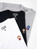 Koszulki i topy damskie - T-SHIRT Zestaw 3 SZTUK KOSZULKA DAMSKA KOLORY MARVEL MINI GROOT IRON MAN M - miniaturka - grafika 1