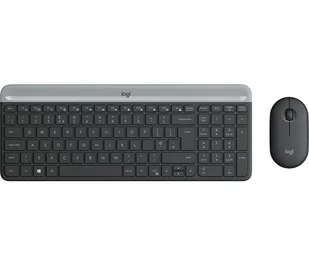 Logitech Slim Wireless Keyboard and Mouse Combo MK470 klawiatura USB QWERTY Włoski Grafitowy - Klawiatury - miniaturka - grafika 1