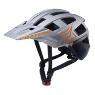 Kaski rowerowe - CRATONI MTB - Kask rowerowy AllSet Pro srebrny/pomarańczowy matowy - miniaturka - grafika 1