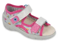Buty dla dziewczynek - Befado - Obuwie buty dziecięce sandały kapcie pantofle dla dziewczynki - 20 - miniaturka - grafika 1