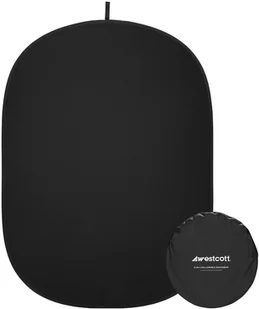 WESTCOTT Składane tło 2-in-1 Black - Blendy fotograficzne - miniaturka - grafika 1